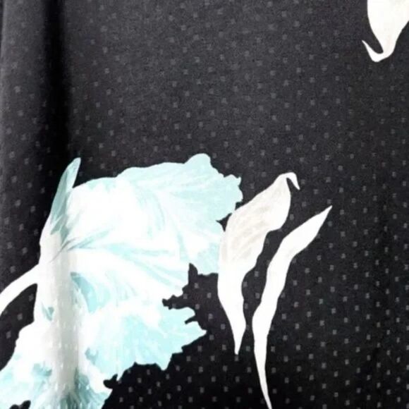 NWT 1.STATE Twilight Satin Leaf Duster Kimono L - Picture 8 of 9